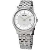 Seiko Neo Classic Quartz Silver Dial Men's Watch #SUR289P1 - Watches of America