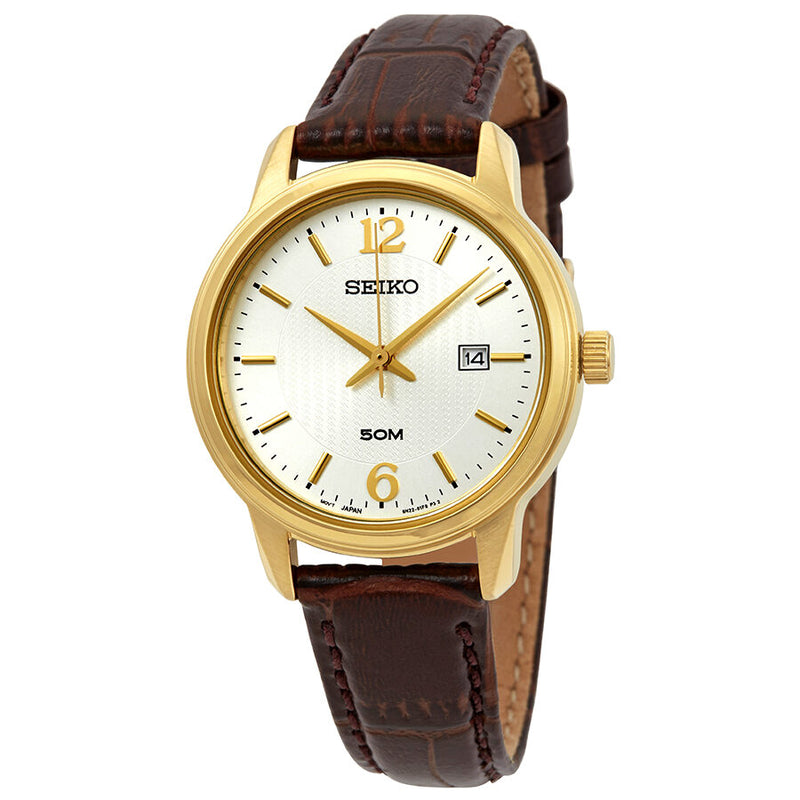 Seiko Neo Classic Silver Dial Ladies Watch #SUR658P1 - Watches of America