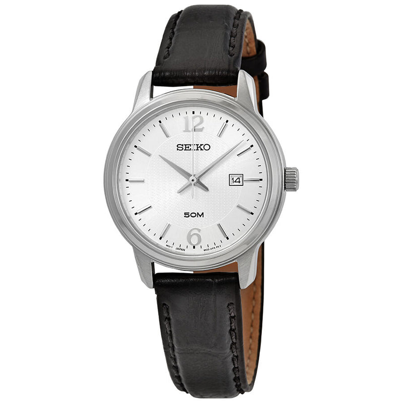 Seiko Neo Classic Silver Dial Ladies Watch #SUR659P1 - Watches of America