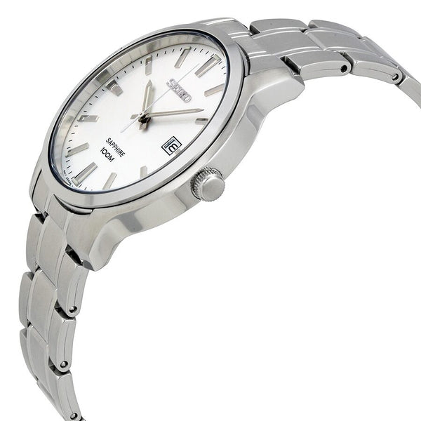 Seiko Neo Classic White Dial Stainless Steel Men's Watch #SGEH39 - Watches of America #2