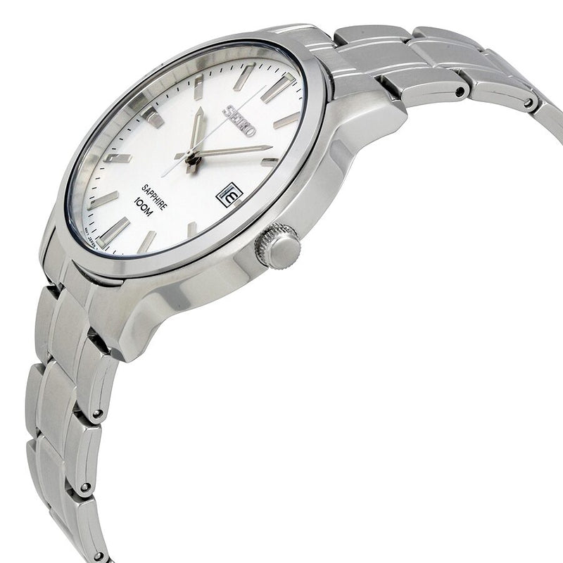Seiko Neo Classic White Dial Stainless Steel Men's Watch #SGEH39 - Watches of America #2