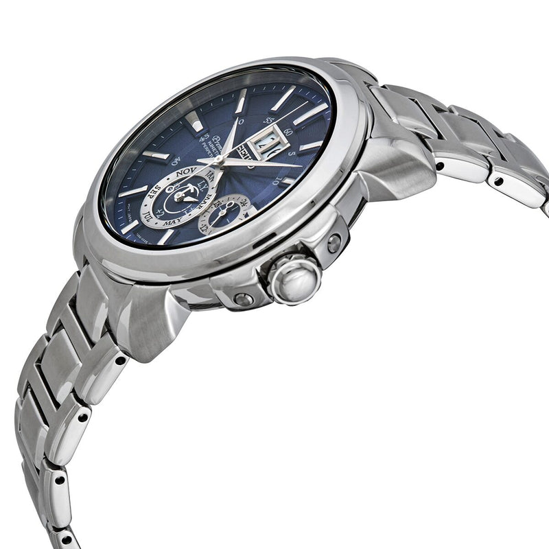 Seiko Premier Kinetic Perpetual Blue Dial Men's Watch #SNP161 - Watches of America #2