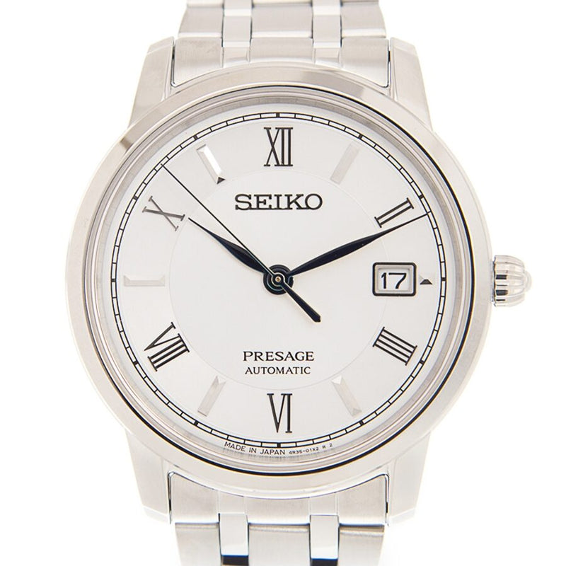 Seiko Presage Automatic White Dial Watch SRPC05J1 Watches of America