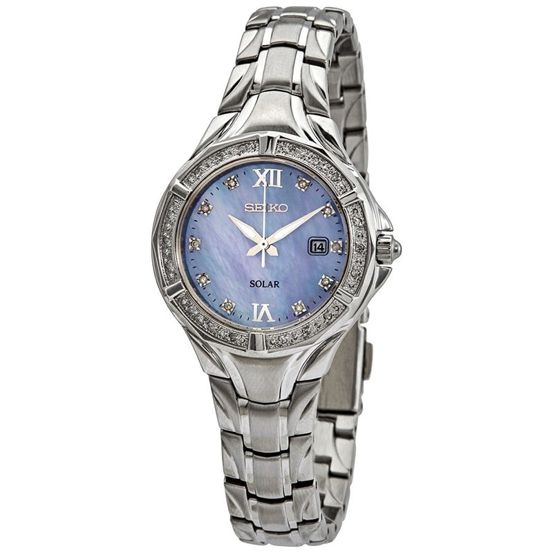 Seiko Solar Quartz Diamond Ladies Watch #SUT371 - Watches of America