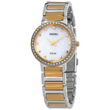 Seiko Quartz Crystal Silver Glitter Dial Ladies Watch #SUP434 - Watches of America