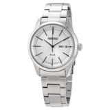 Seiko Solar White Dial Men's Watch #SNE523P1 - Watches of America