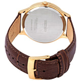 Seiko Quartz White Dial Brown Leather Men's Watch #SGEH86 - Watches of America #3