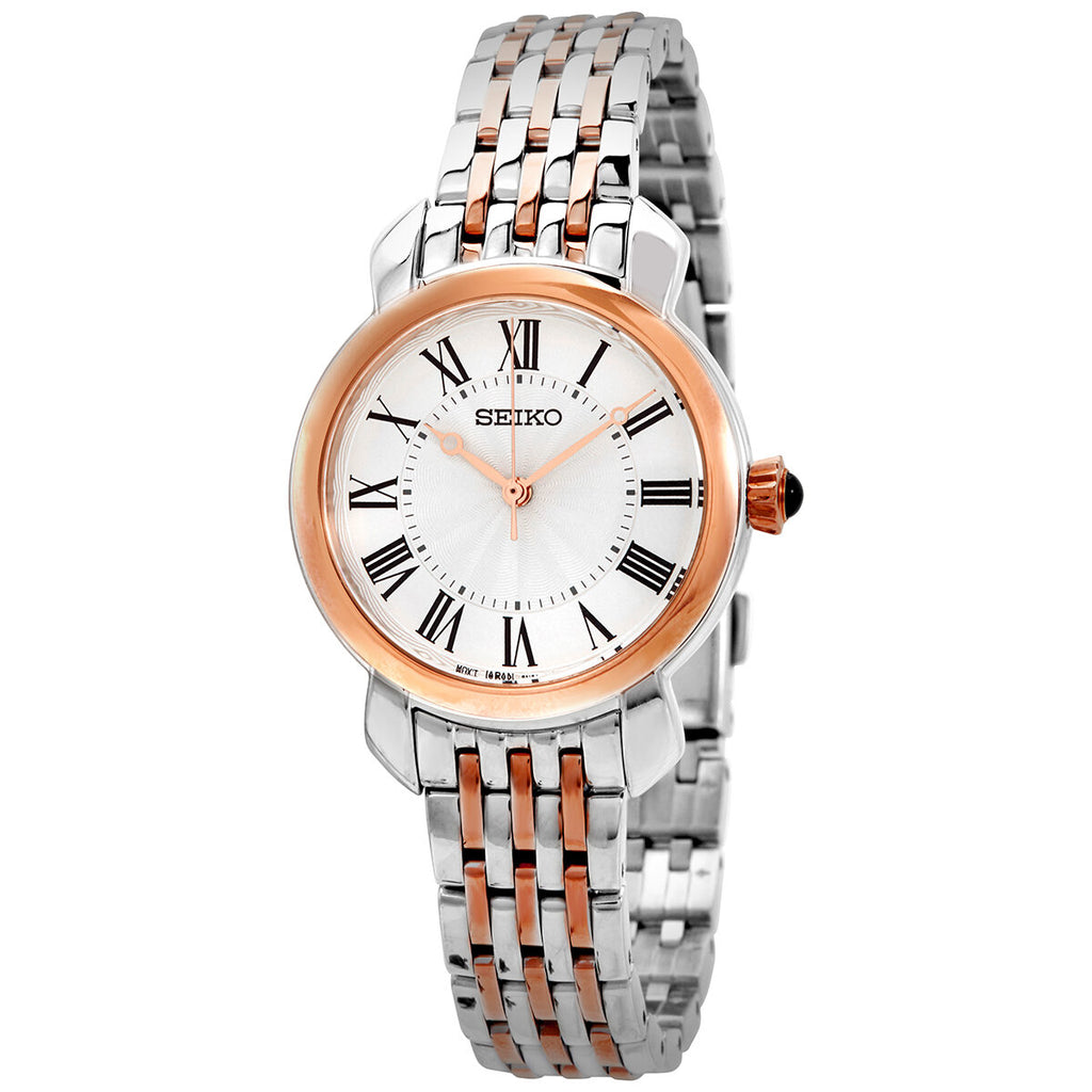 Seiko Quartz White Dial Two-tone Ladies Watch SUR628P1