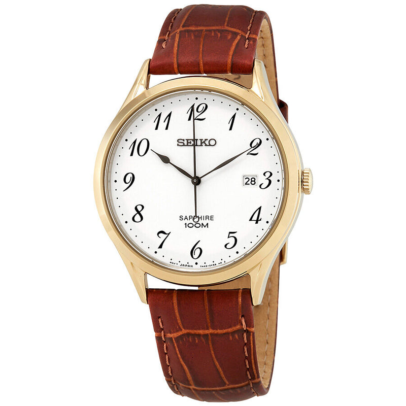 Seiko Sapphire White Dial Men's Watch #SGEH78P1 - Watches of America