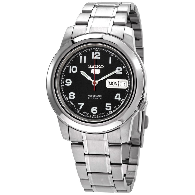 Seiko Seiko 5 Automatic Black Dial Men's Watch #SNKK35J1 - Watches of America