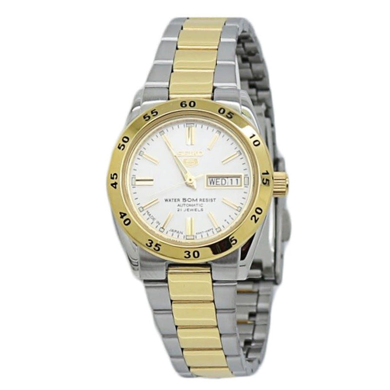 Seiko Seiko 5 Automatic Silver Dial Ladies Watch #SYMG42J1 - Watches of America