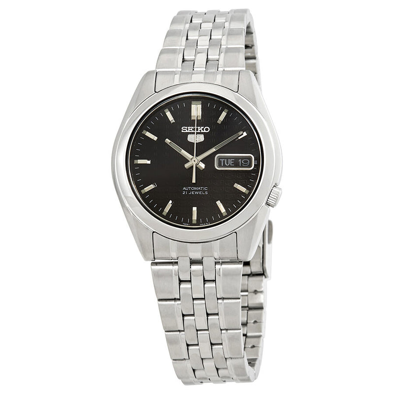 Seiko Series 5 Automatic Black Dial Men's Watch #SNK361 - Watches of America