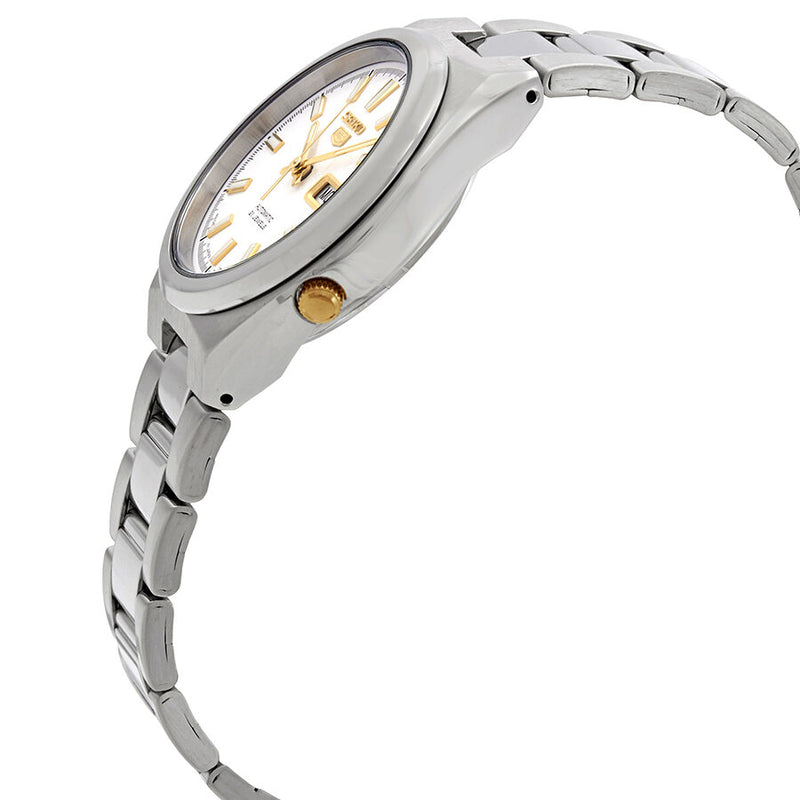 Seiko Series 5 Automatic Date-Day White Dial Men's Watch #SNKC47J1 - Watches of America #2