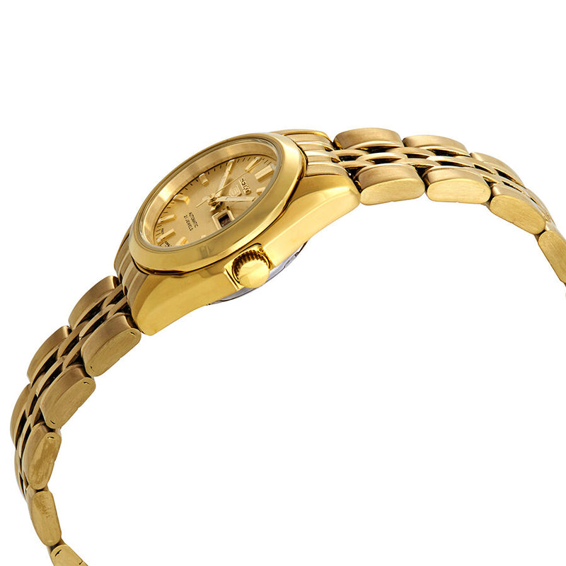 Seiko Series 5 Automatic Gold Dial Ladies Watch #SYMA38 - Watches of America #2