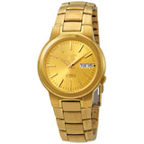 Seiko Series 5 Automatic Gold Dial Men's Watch #SNKA10 - Watches of America