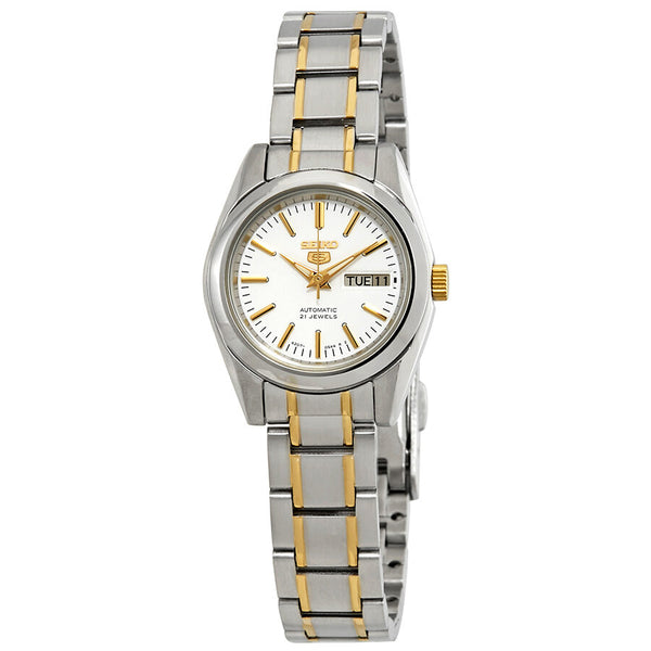 Seiko Series 5 Automatic White Dial Ladies Watch #SYMK19K1S - Watches of America