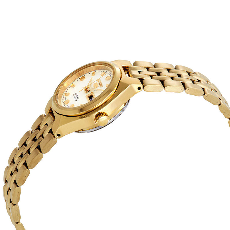 Seiko Series 5 Automatic White Dial Ladies Watch #SYMK46J1 - Watches of America #2
