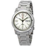 Seiko Series 5 Automatic White Dial Watch #SNKE57J1 - Watches of America