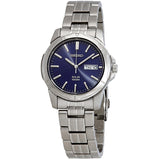 Seiko Solar Blue Dial Men's Watch #SNE501 - Watches of America