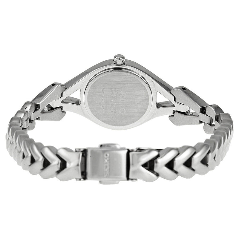 Seiko Solar Mother of Pearl Dial Stainless Steel Ladies Watch #SUP173 - Watches of America #3