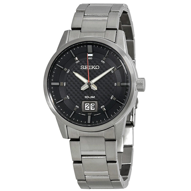 Seiko Sport Black Dial Stainless Steel Men's Watch #SUR269P1 - Watches of America