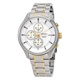 Seiko Chronograph Silver Dial Men's Watch #SKS541 - Watches of America