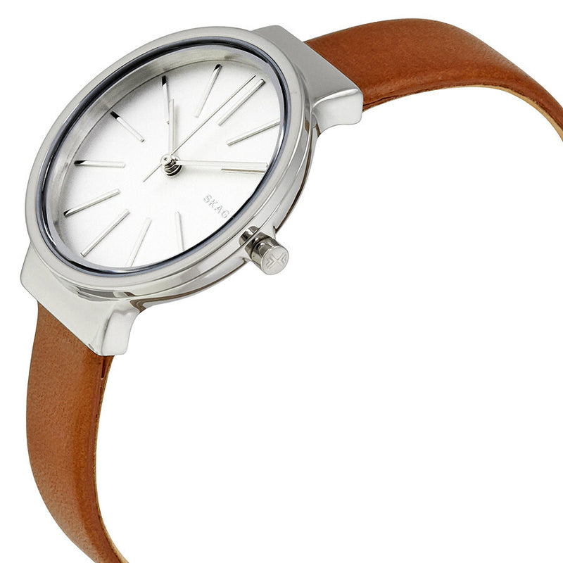 Skagen Ancher White Dial Ladies Leather Watch SKW2479 - Watches of America #2