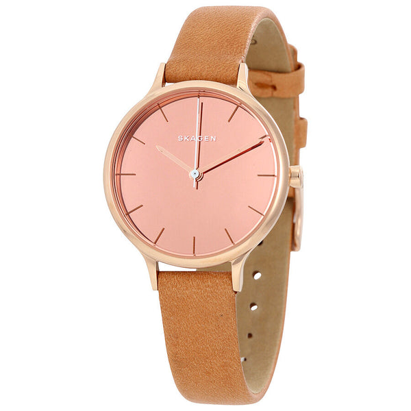 Skagen Anita Mirror Pink Dial Ladies Watch SKW2412 - Watches of America