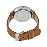 Skagen Anita Multi-Function Blue Dial Tan Leather Ladies Watch SKW2310 - Watches of America #3