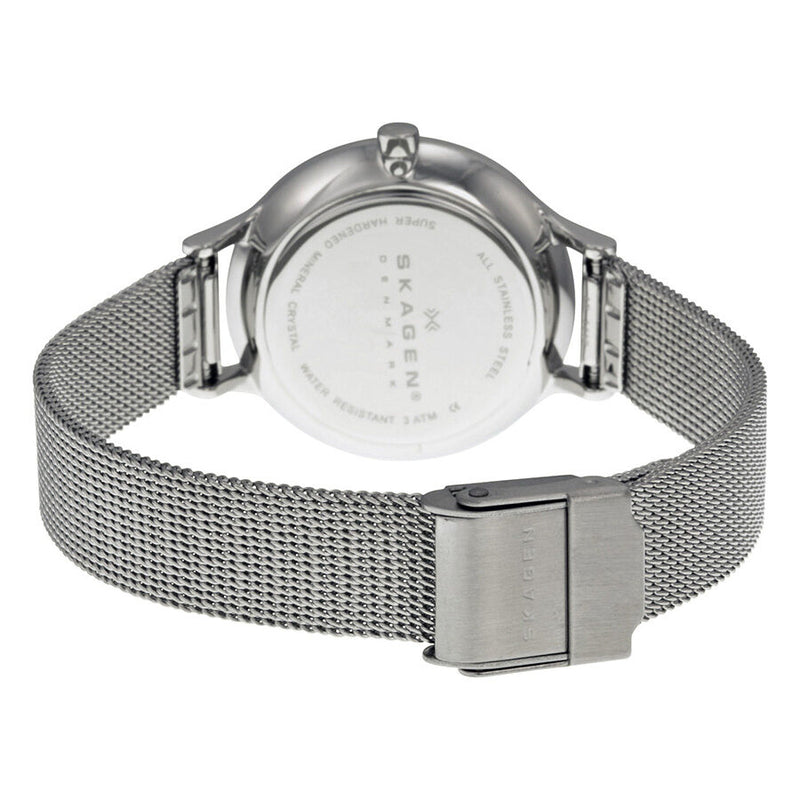 Skagen Anita Silver Dial Stainless Steel Mesh Ladies Watch #SKW2149 - Watches of America #3