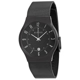 Skagen Black Dial Titanium Stainless Steel Mesh Men's Watch 233XLTMB - Watches of America