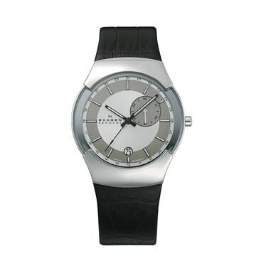 Skagen Black Label Silver Dial Stainless Steel Men's Watch #983XLSLBC - Watches of America