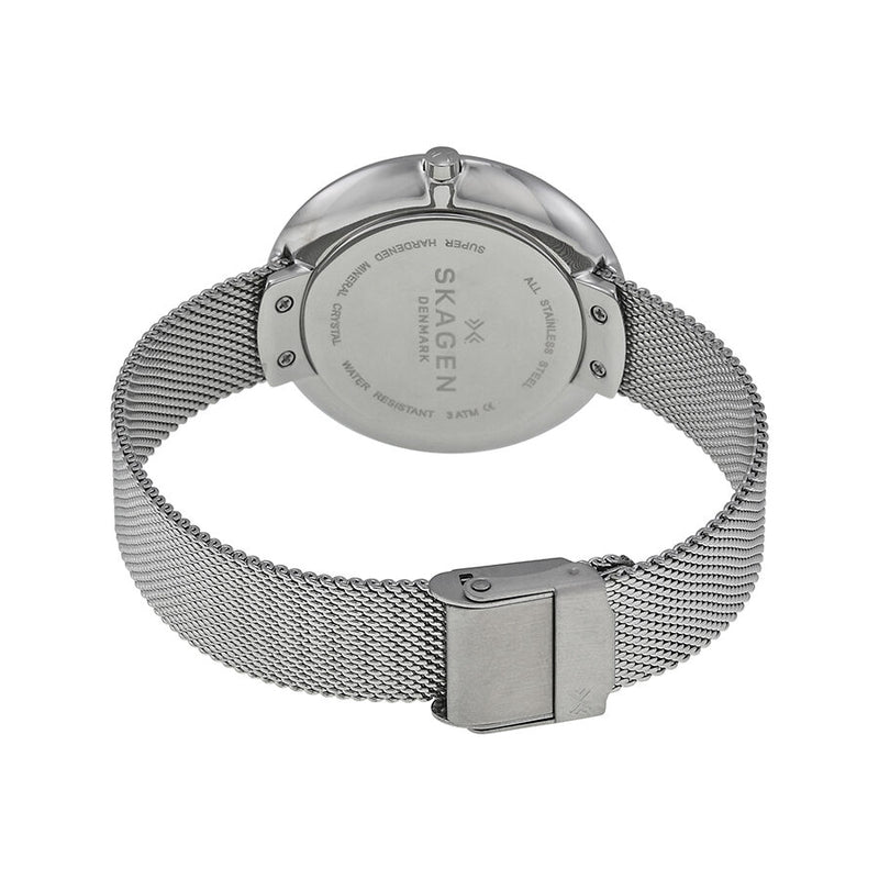 Skagen Blue Dial Stainless Steel Mesh Ladies Watch SKW2293 - Watches of America #3