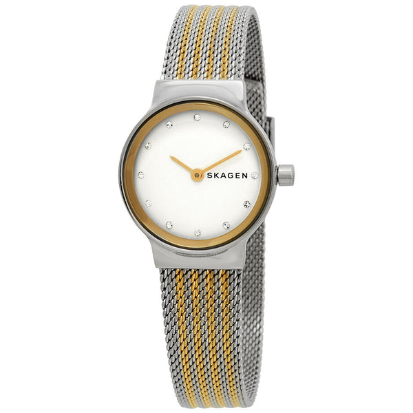 Skagen Freja Crystal White Dial Ladies Watch #SKW2698 - Watches of America