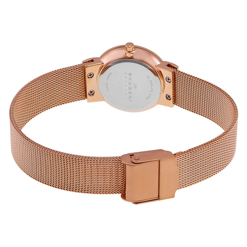 Skagen Freja Mother of Pearl Dial Rose Gold-tone Ladies Watch 358SRRD - Watches of America #3