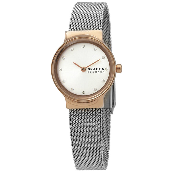 Skagen Freja Quartz Crystal Silver Dial Ladies Watch #SKW2716 - Watches of America