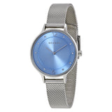 Skagen Gitte Blue Dial Stainless Steel Mesh Ladies Watch SKW2319 - Watches of America