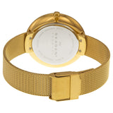 Skagen Gitte Silver Dial Gold-tone Mesh Ladies Watch SKW2141 - Watches of America #3