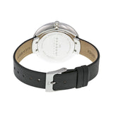 Skagen Gitte White Dial Black Leather Strap Ladies Watch SKW2232 - Watches of America #3