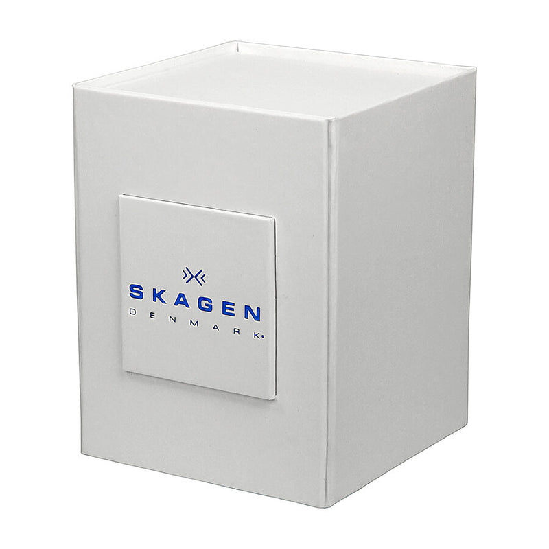 Skagen Ultra Slim Chrome Dial Swarovski Crystal Ladies Watch 358XSSLBC - Watches of America #4