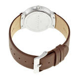 Skagen White Dial Brown Leather Ladies Watch SKW2058 - Watches of America #3