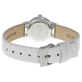 Skagen White Leather and Steel Ladies Watch 358XSSLWW - Watches of America #3