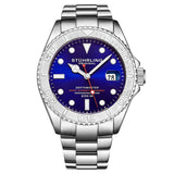 Stuhrling Original Aquadiver Automatic Blue Dial Men's Watch #M13538 - Watches of America