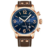 Stuhrling Original Aviator Quartz Blue Dial Men's Watch #M13647 - Watches of America