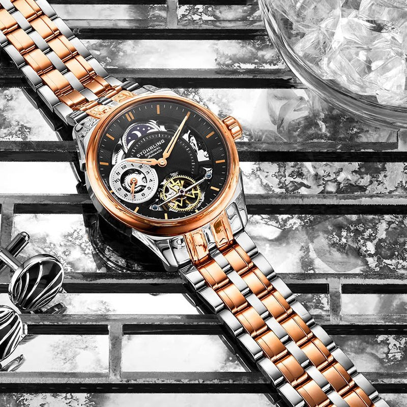 Stuhrling Original Legacy Automatic Black Dial Men's Watch #M13488 - Watches of America #4