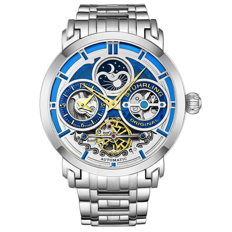 Stuhrling Original Legacy Automatic Blue Dial Men's Watch #M13513 - Watches of America