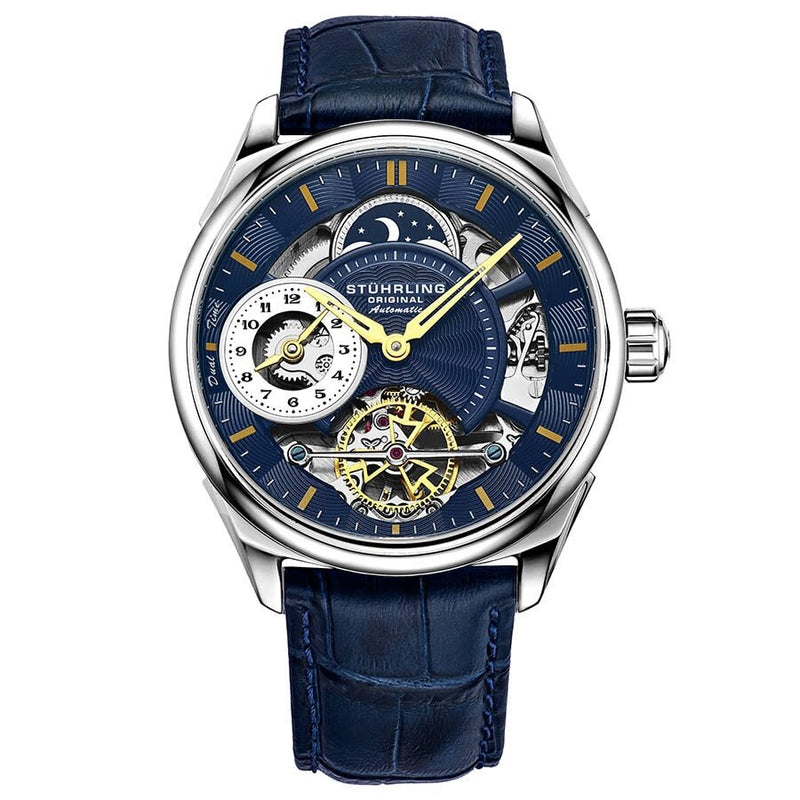 Stuhrling Original Legacy Automatic Blue Dial Men's Watch #M13526 - Watches of America