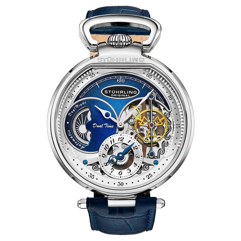 Stuhrling Original Legacy Automatic Blue Dial Men's Watch #M13508 - Watches of America