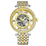 Stuhrling Original Legacy Automatic Gold Dial Ladies Watch #M13603 - Watches of America