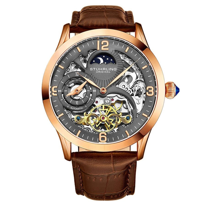 Stuhrling Original Legacy Automatic Gunmetal Dial Men's Watch #M13595 - Watches of America